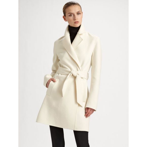 ralph lauren wool blend wrap coat